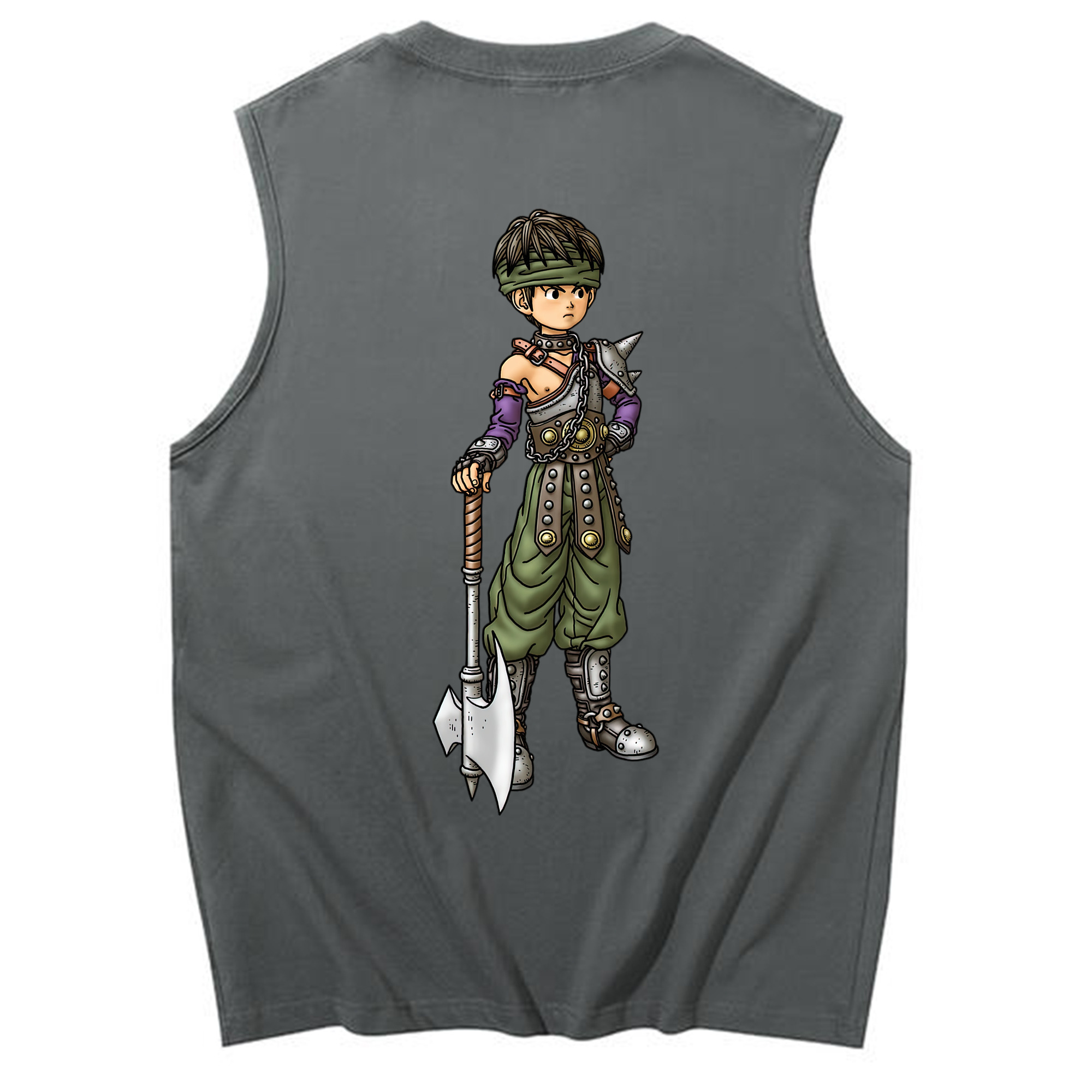 （画像用） ドラゴンクエスト Doragon Kuesuto Dragon Quest コットン100％タンクトップ（背面プリント）